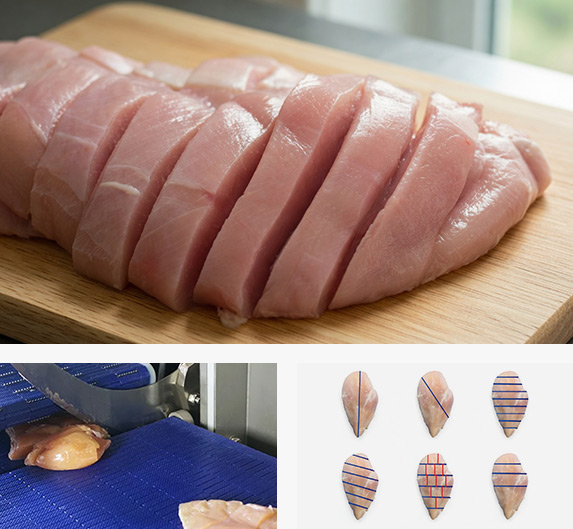 Poultry Intelligent Portioning with high technology